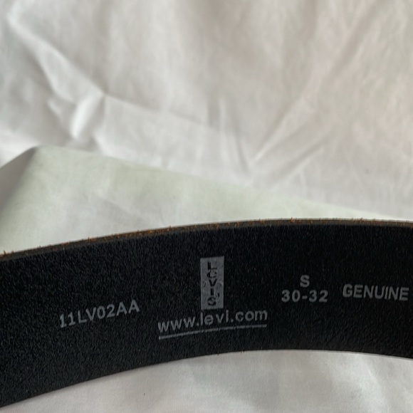 LEVIS BROWN LEATHER VINTAGE RETRO BELT UNISEX Size S 30-32” - Picture 6 of 8